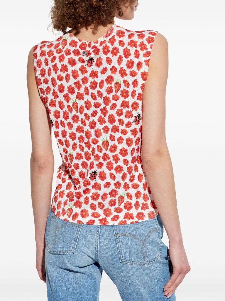 Red Strawberry Garden T-shirt