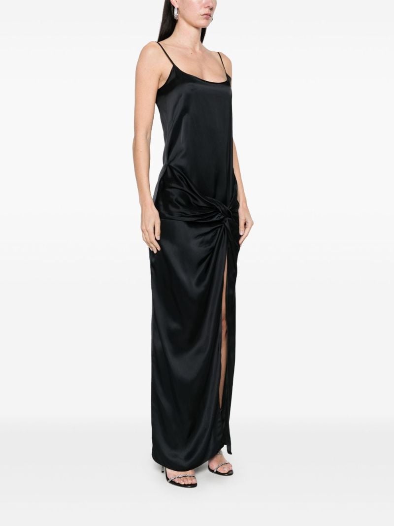 Black Gathered Dress