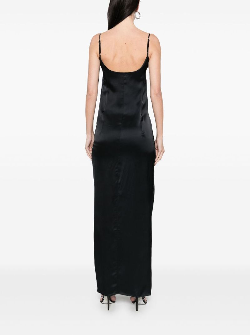 Black Gathered Dress