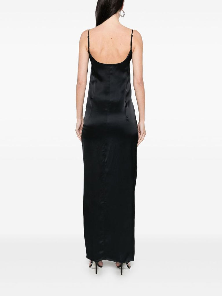Black Gathered Dress