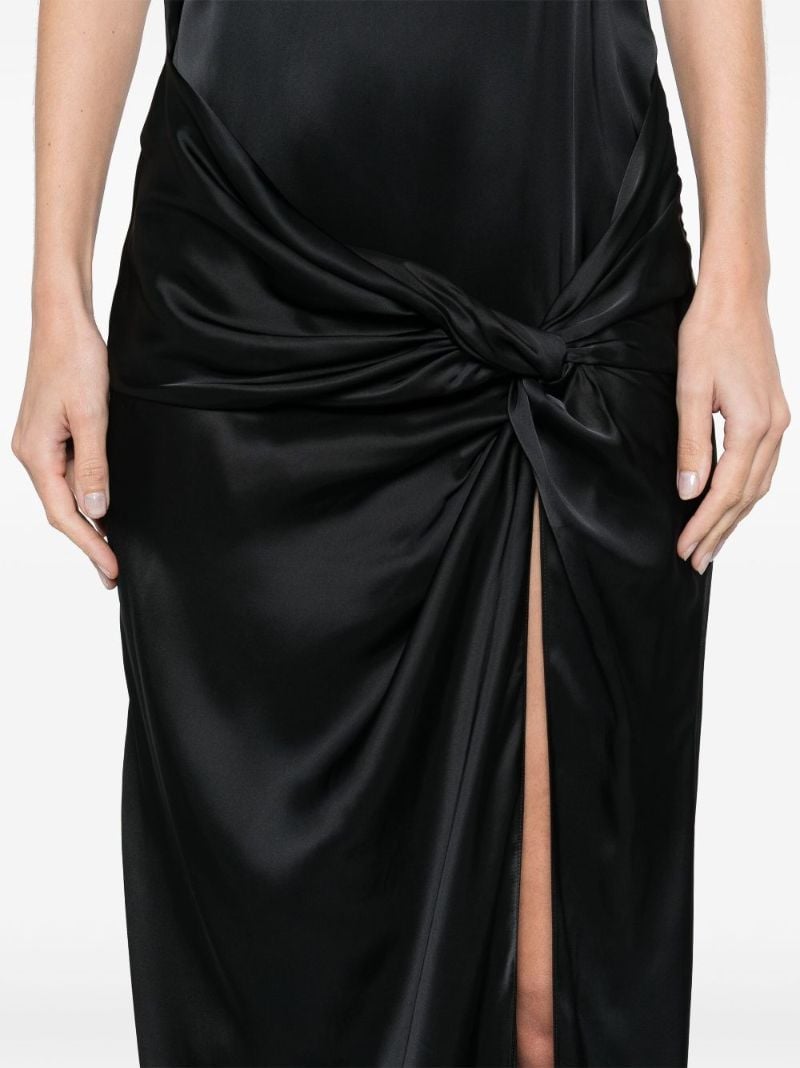 Black Gathered Dress