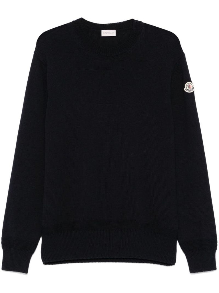 Logo-patch Cotton Sweater