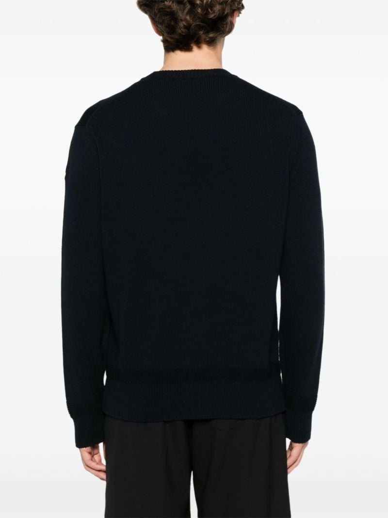Logo-patch Cotton Sweater
