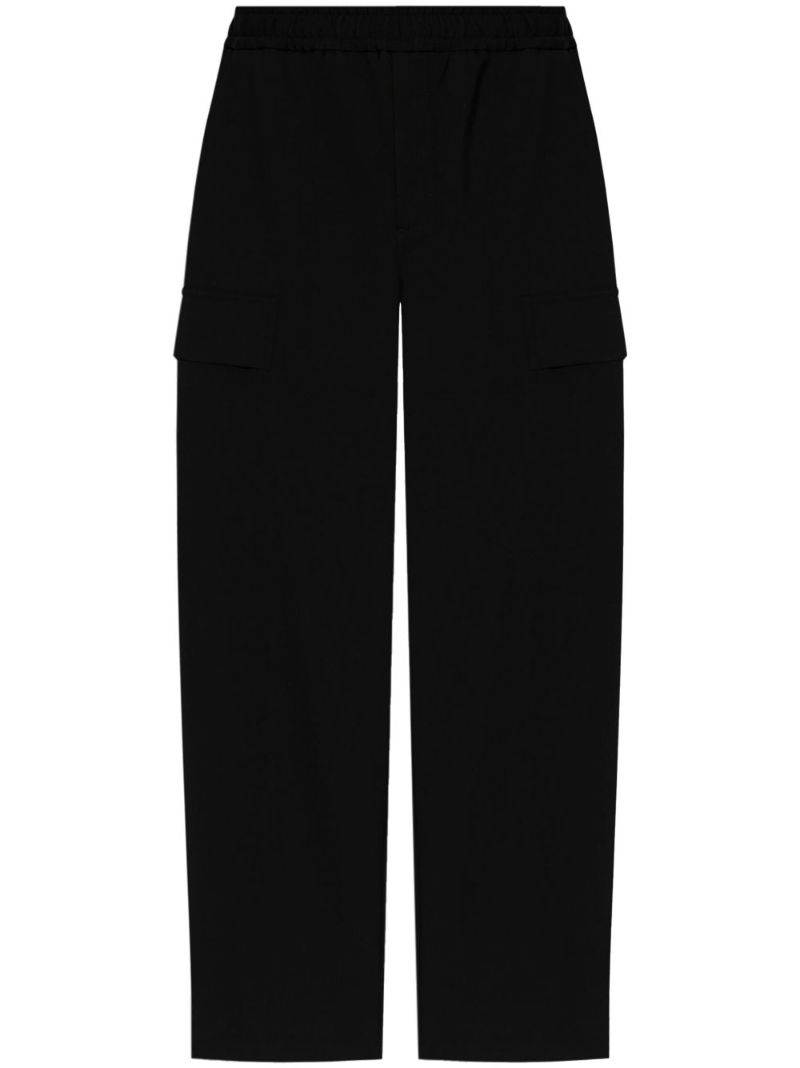 Black Wool Cargo Pockets