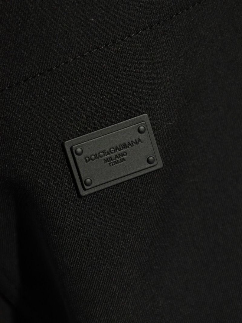 Black Wool Cargo Pockets