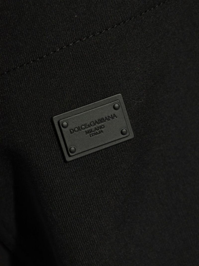 Black Wool Cargo Pockets