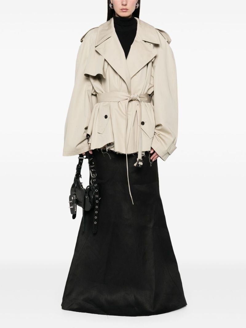 Neutrals Cropped Trench Coat