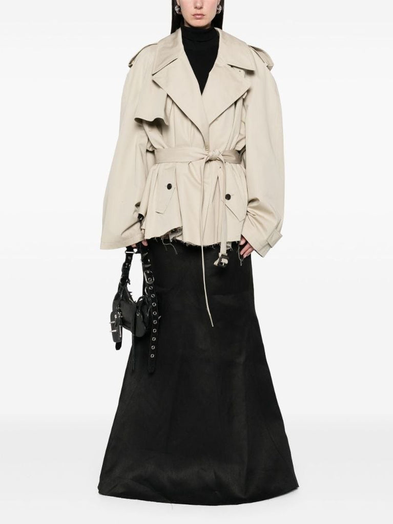 Neutrals Cropped Trench Coat