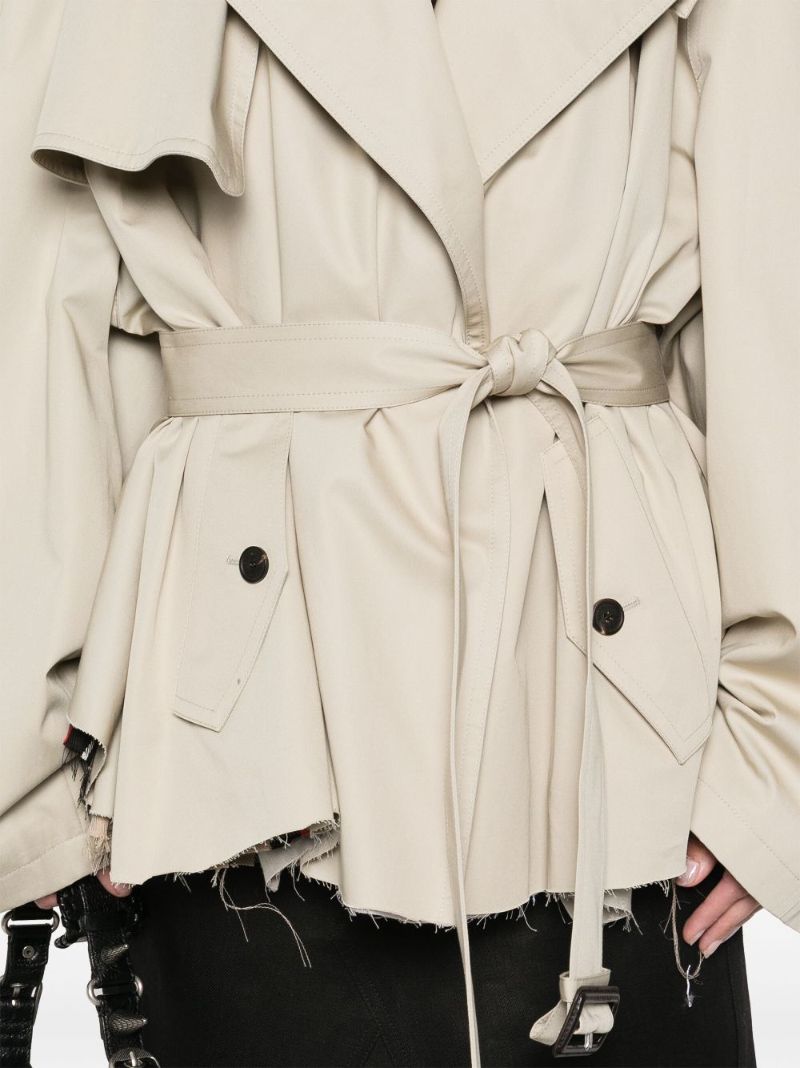 Neutrals Cropped Trench Coat