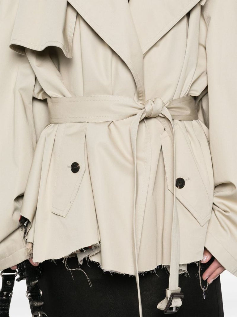 Neutrals Cropped Trench Coat