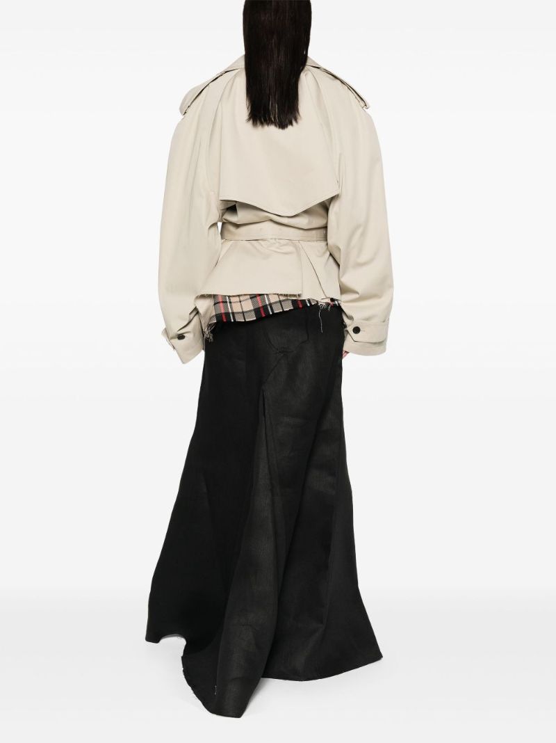Neutrals Cropped Trench Coat