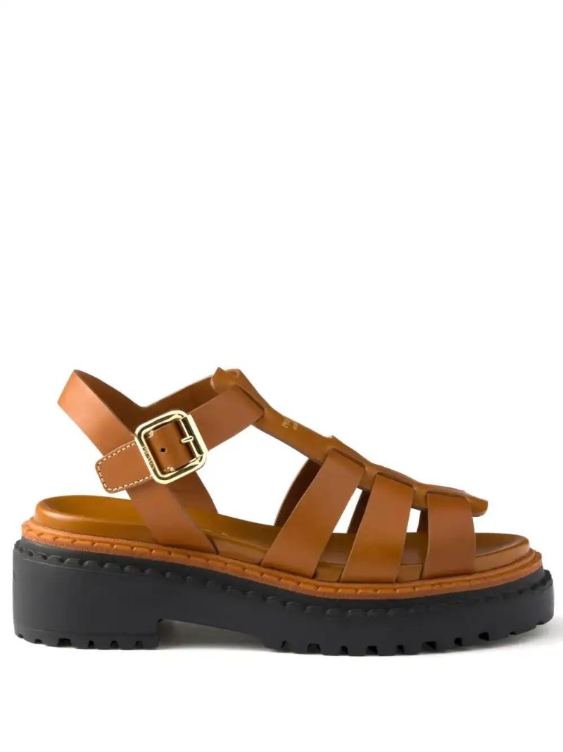 Brown Monolith Sandals