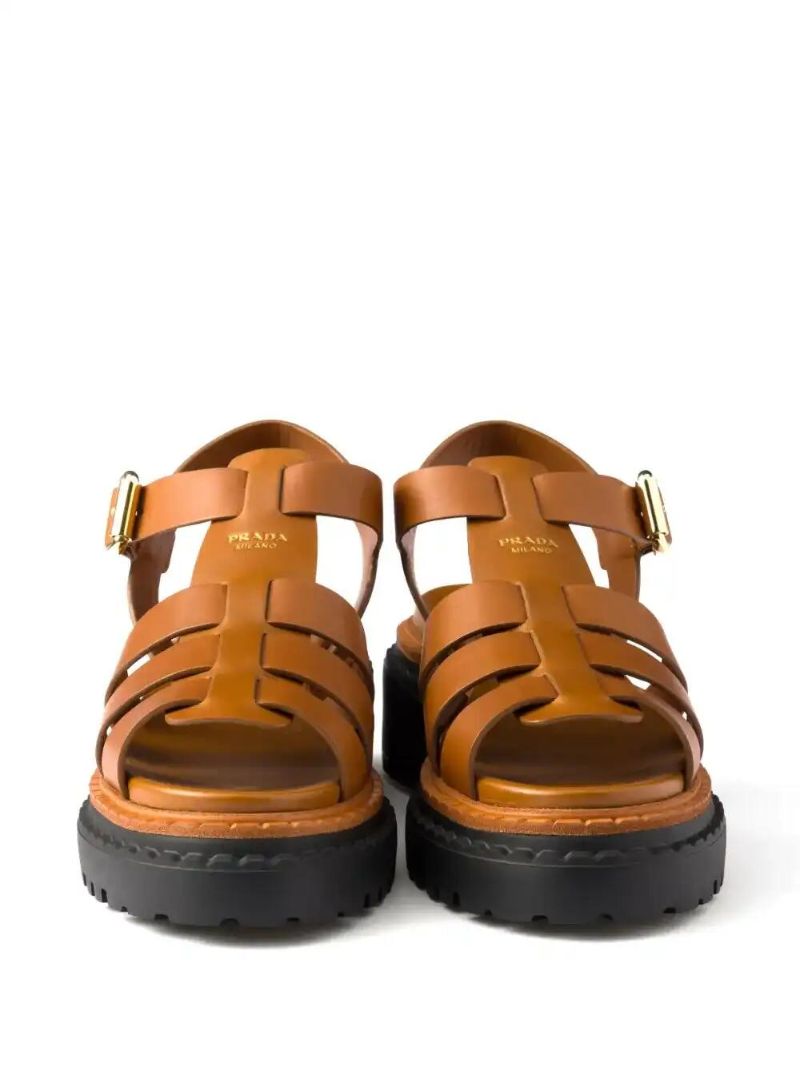 Brown Monolith Sandals