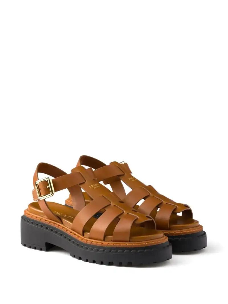Brown Monolith Sandals