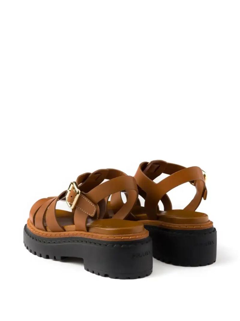 Brown Monolith Sandals