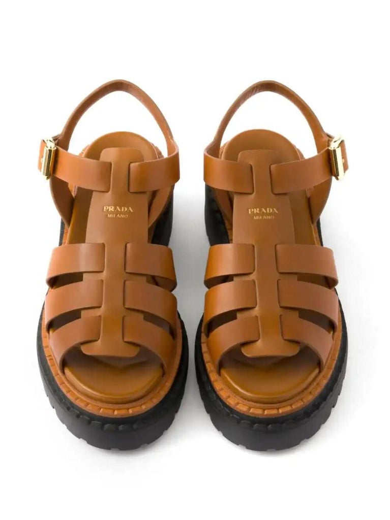 Brown Monolith Sandals