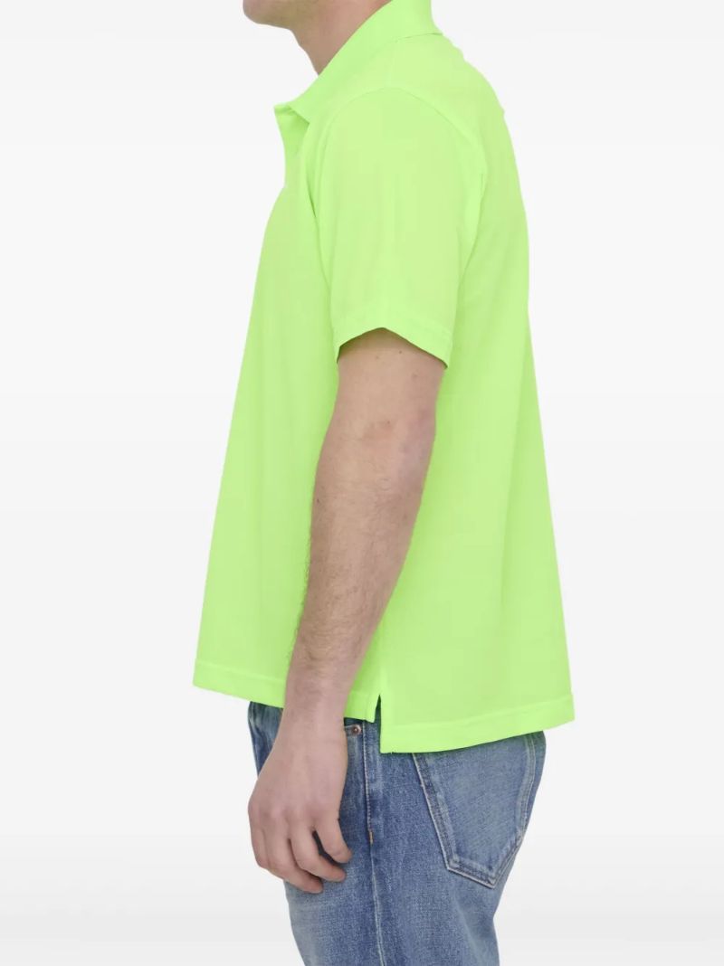 Green Logo-embroidered Polo Shirt
