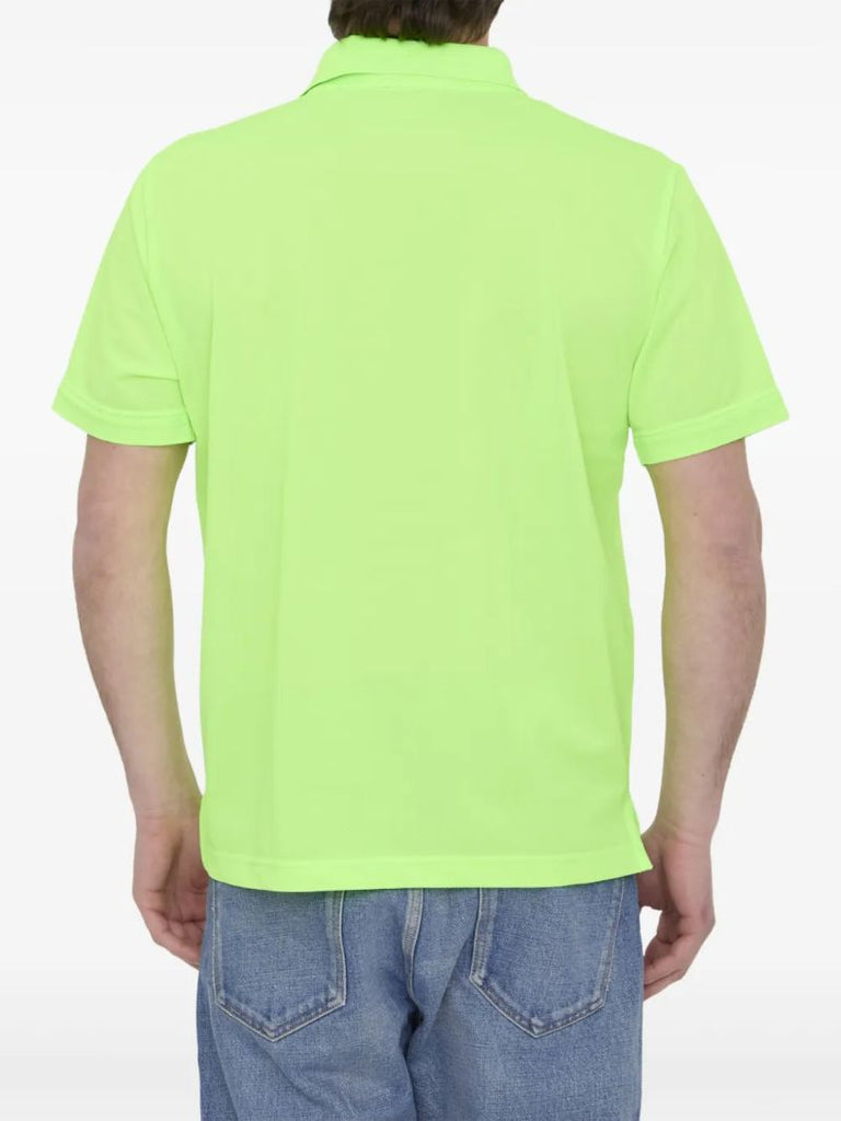 Green Logo-embroidered Polo Shirt