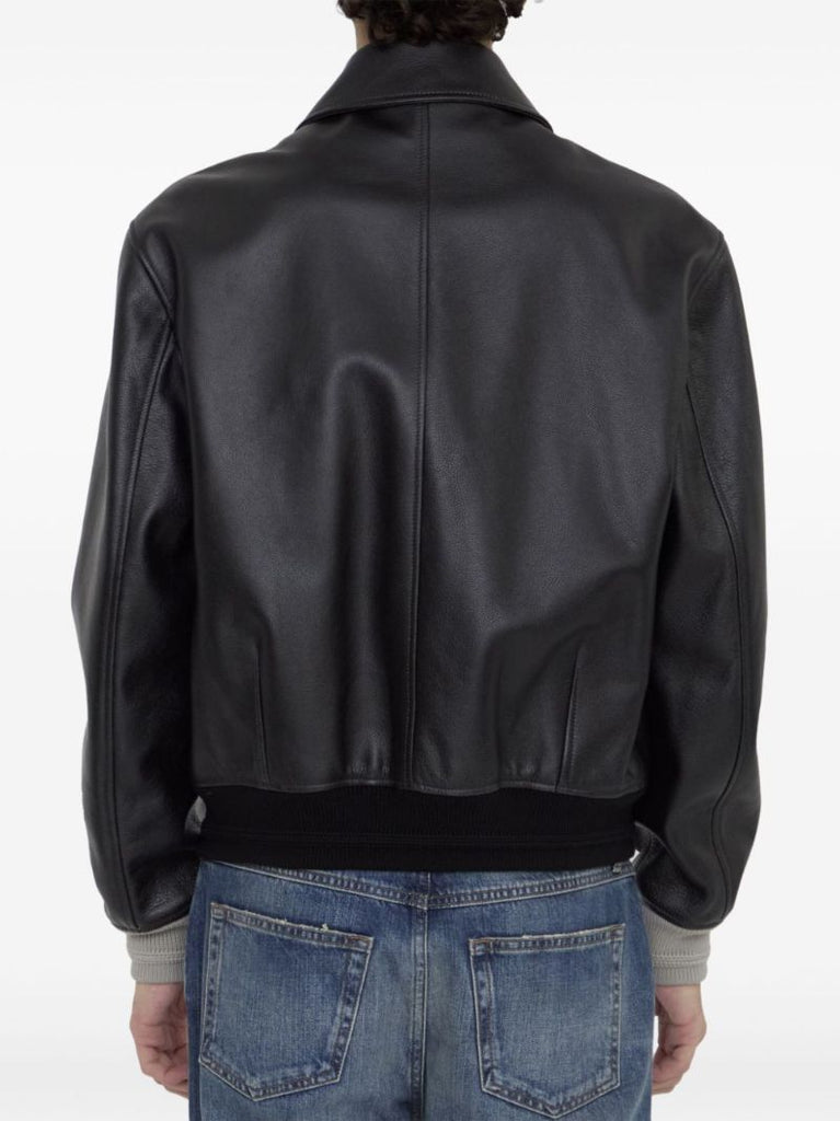 Leather Bomber Jacket