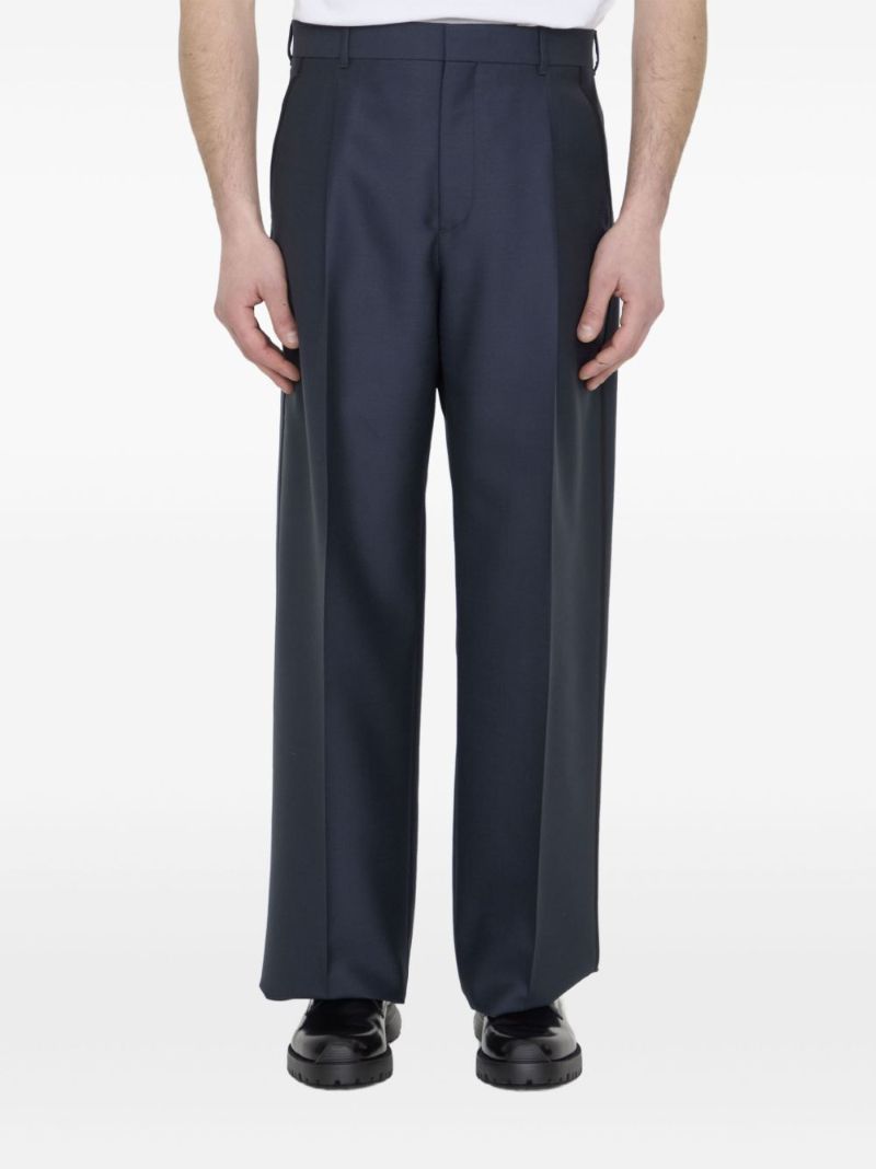 Creased Loose-fit Trousers