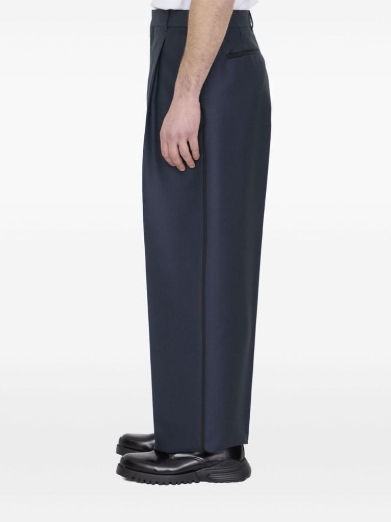 Creased Loose-fit Trousers