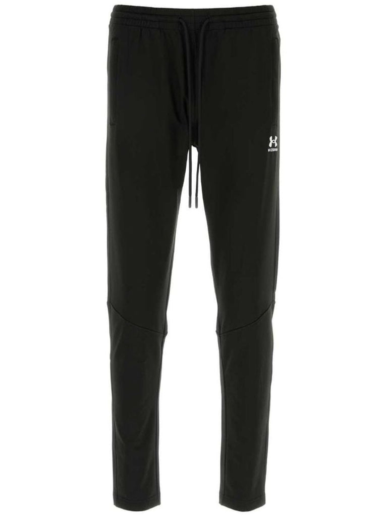 X Black Under Armour Logo-embroidered Track Pants