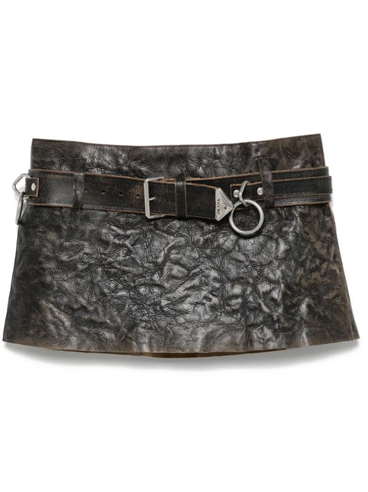 Black Leather Skirt