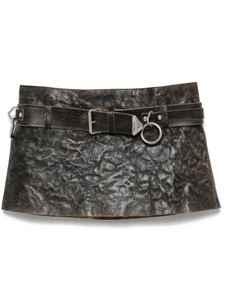 Black Leather Skirt