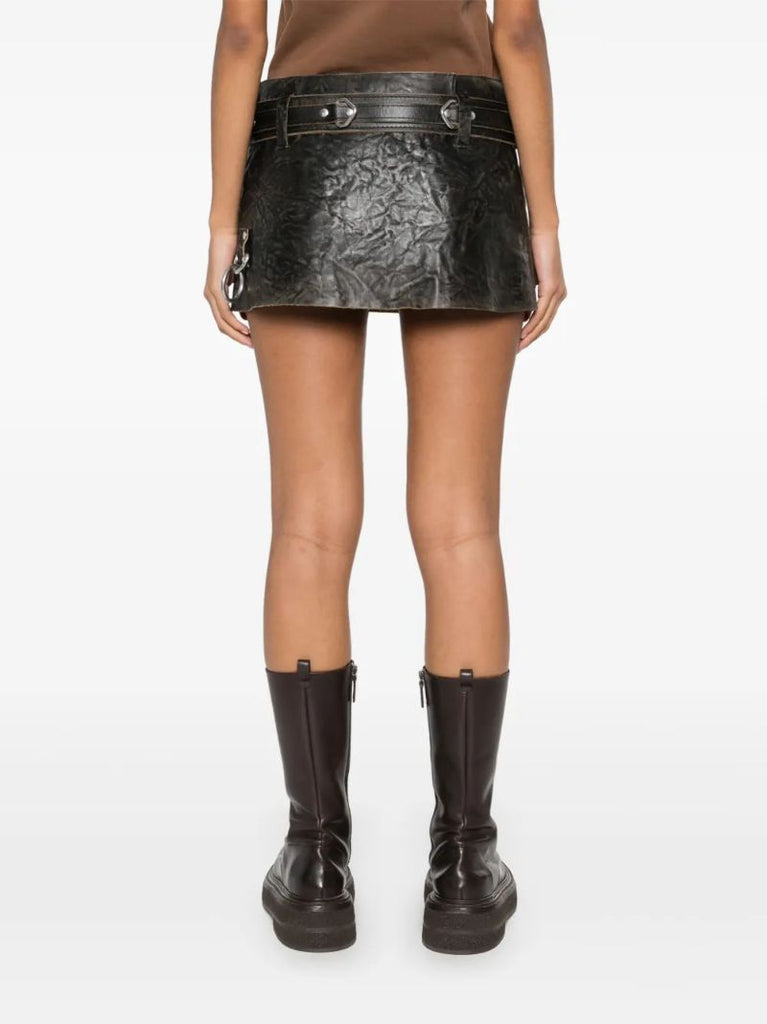 Black Leather Skirt