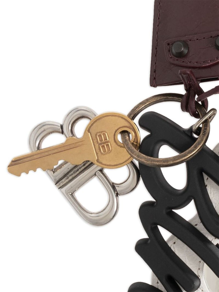 Brown Multi-plaque Bag Charm