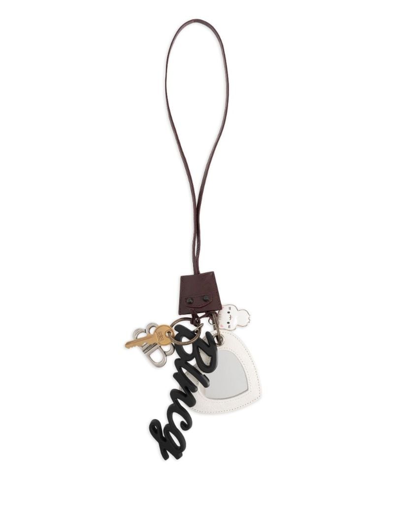 Brown Multi-plaque Bag Charm