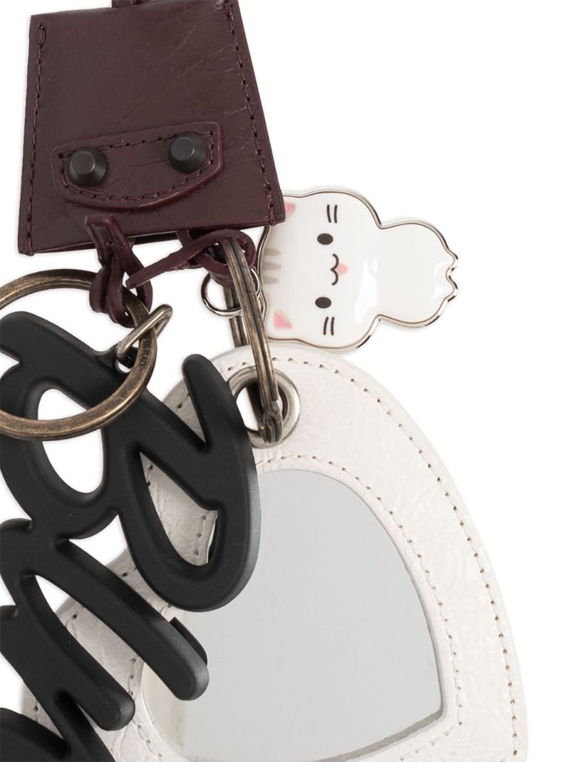 Brown Multi-plaque Bag Charm