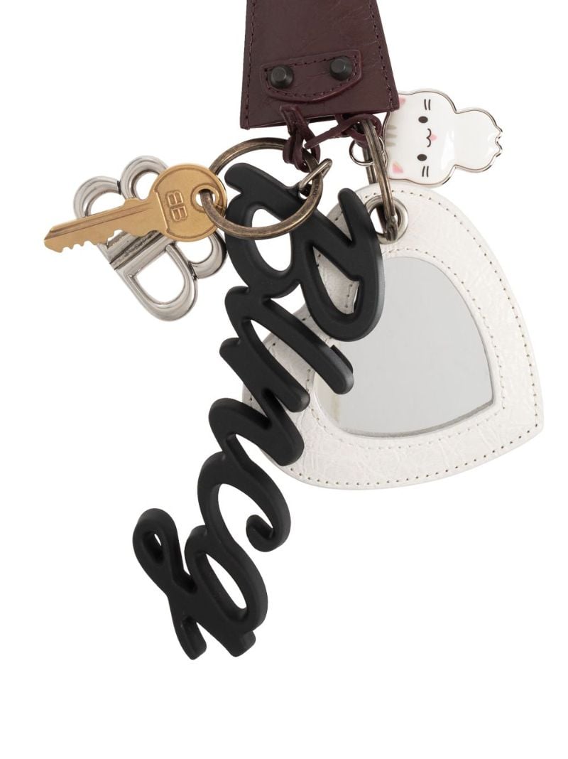 Brown Multi-plaque Bag Charm