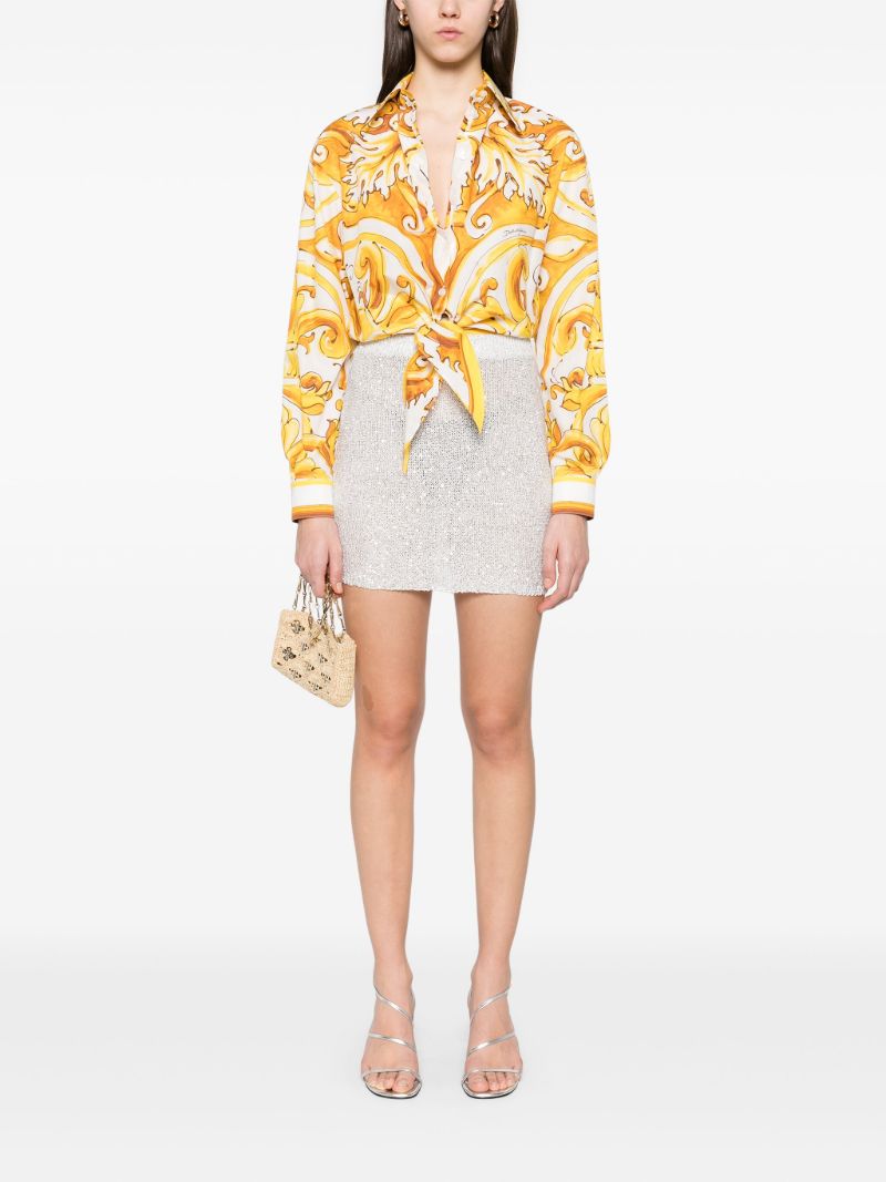 Majolica-print Shirt