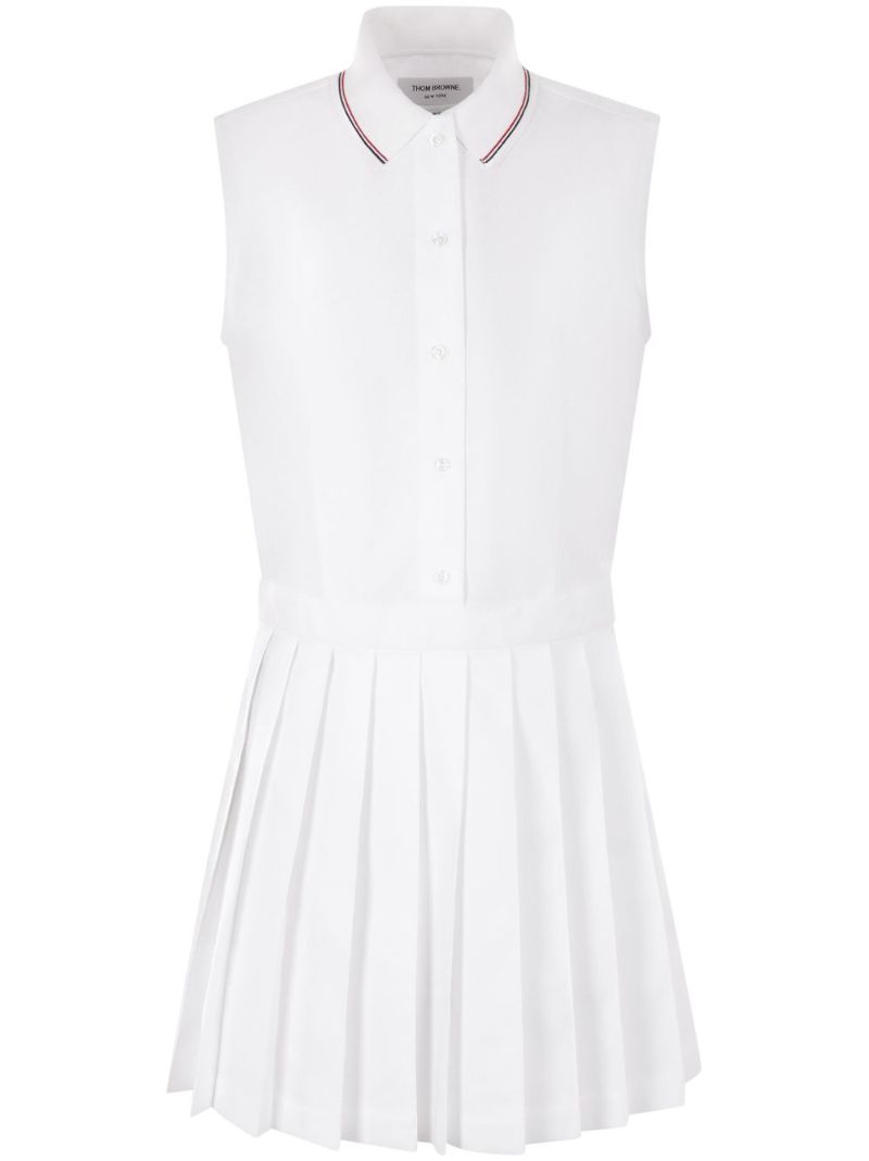 White Pleated Dress