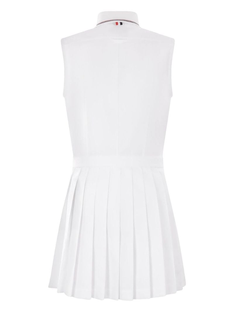 White Pleated Dress