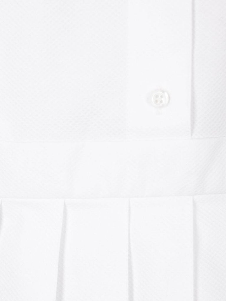 White Pleated Dress