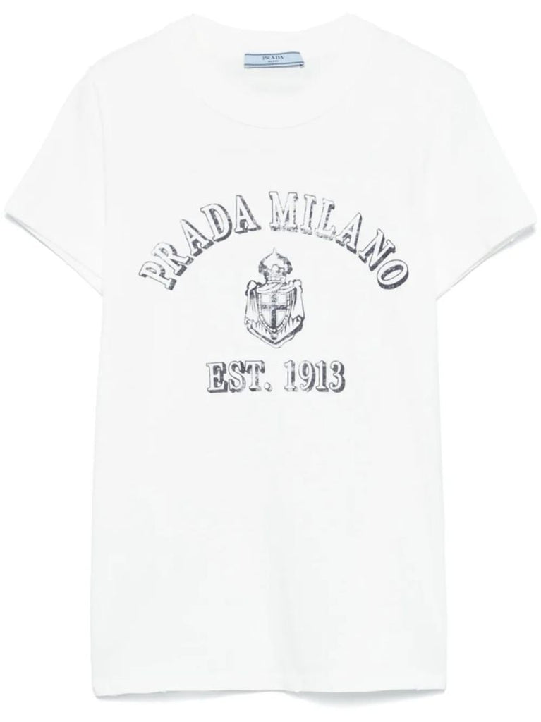 White Logo-print T-shirt