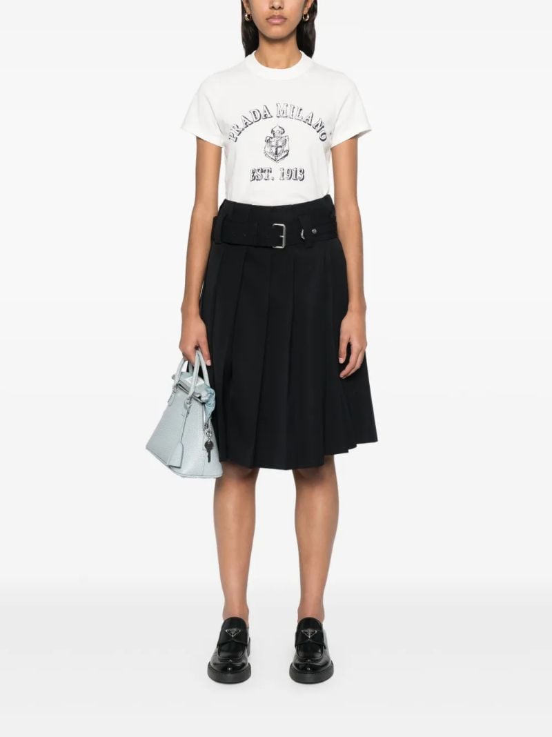 White Logo-print T-shirt