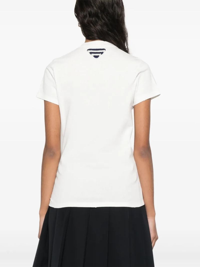White Logo-print T-shirt
