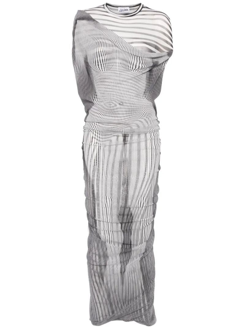 Black Trompe L'oeil Dress