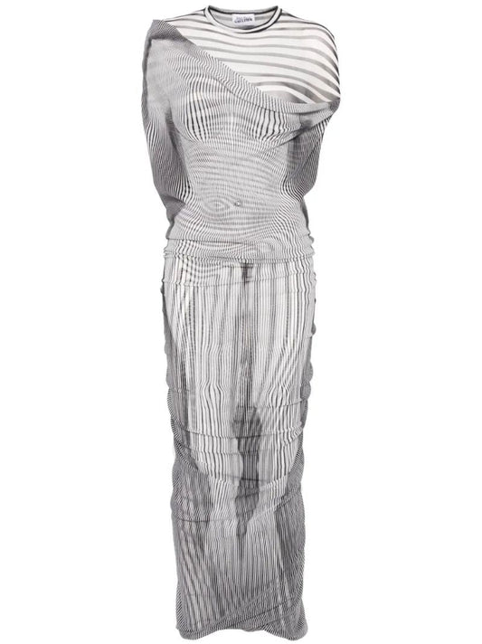 Black Trompe L'oeil Dress
