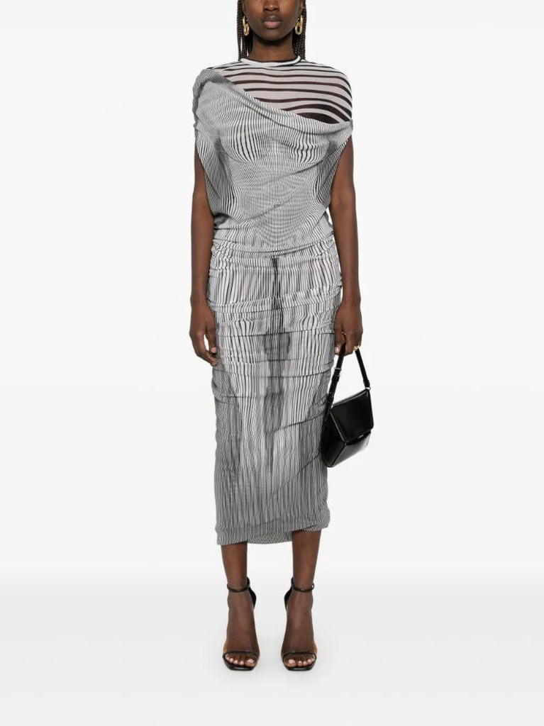 Black Trompe L'oeil Dress