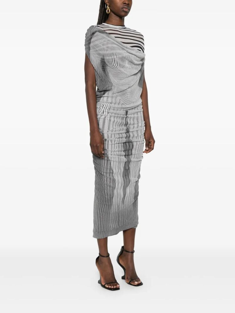 Black Trompe L'oeil Dress