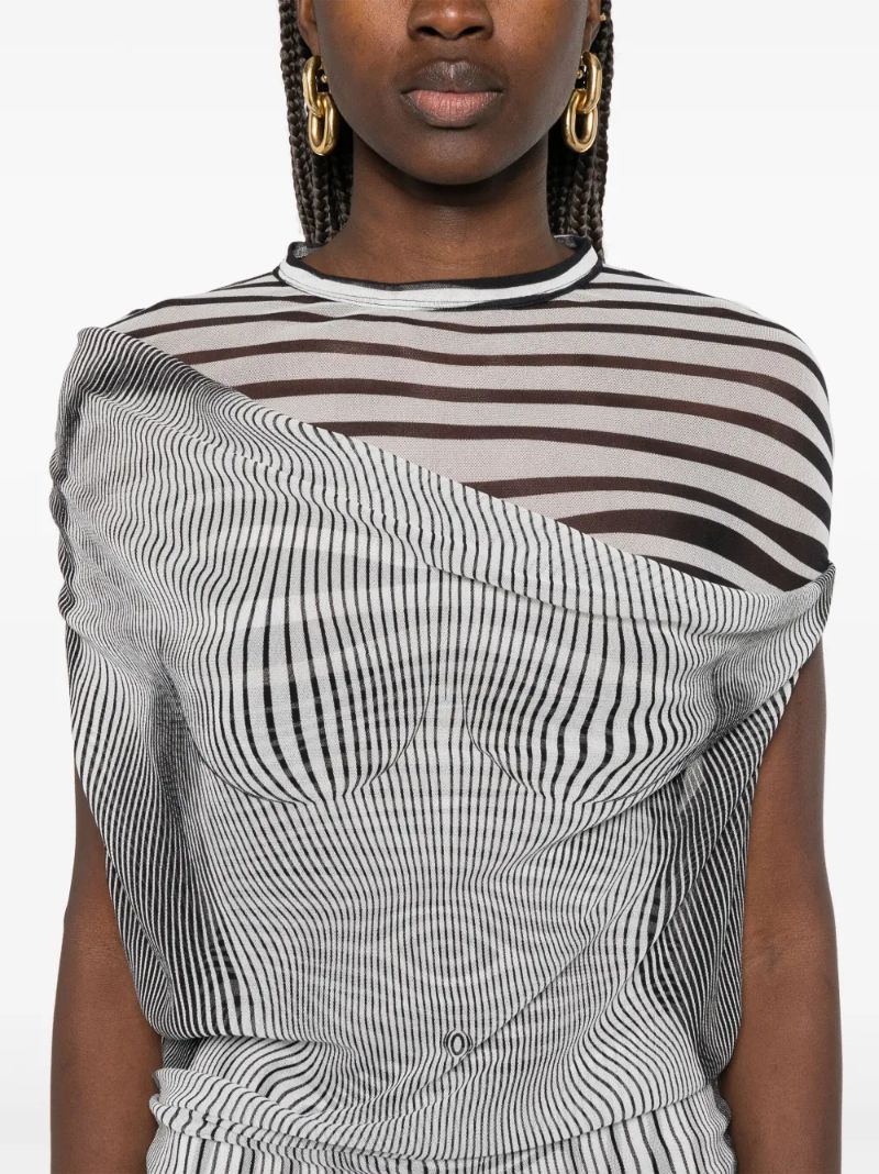 Black Trompe L'oeil Dress