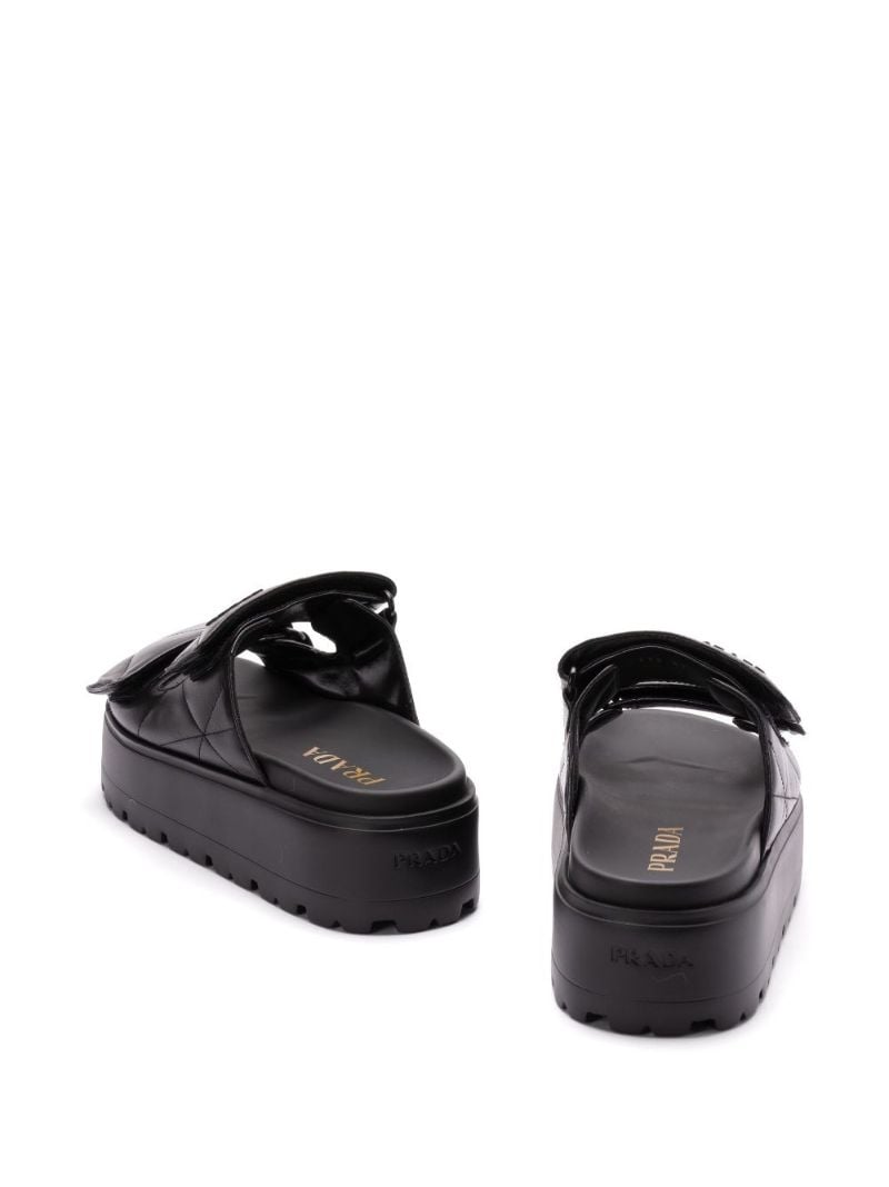 Black Padded Mules