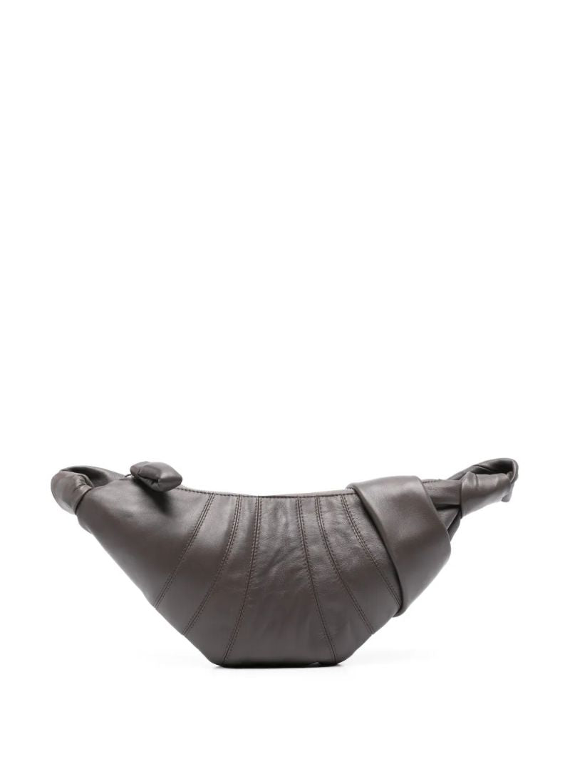Grey Small Croissant Shoulder Bag