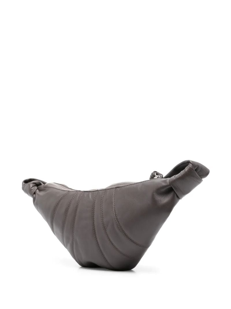 Grey Small Croissant Shoulder Bag
