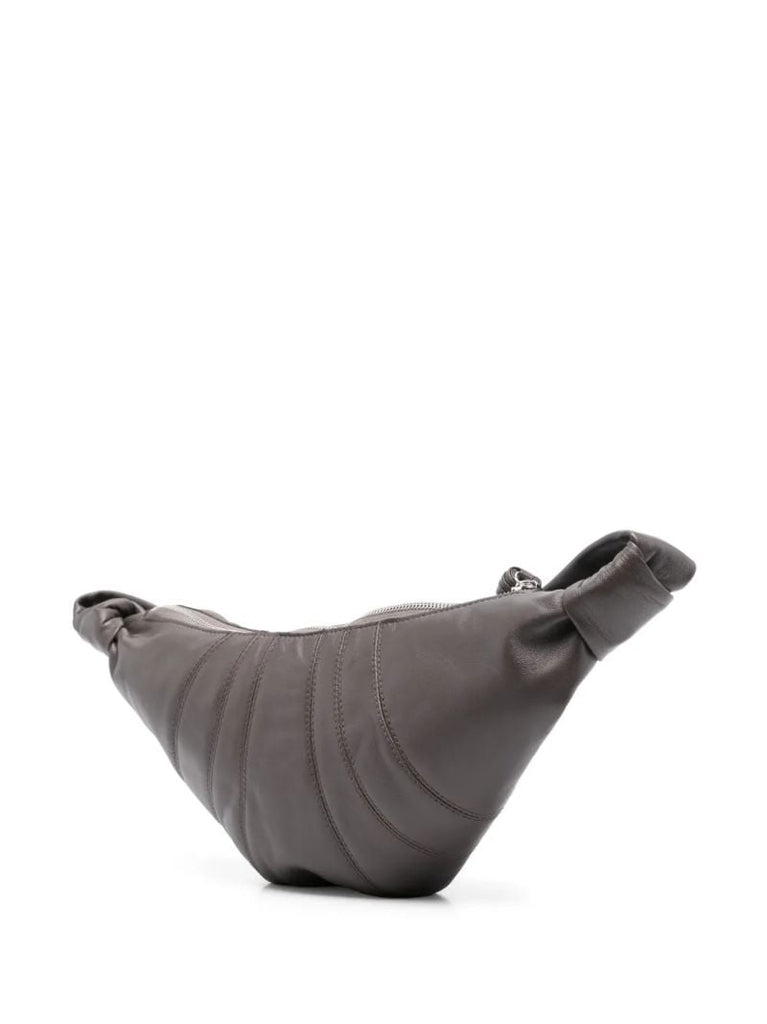 Grey Small Croissant Shoulder Bag