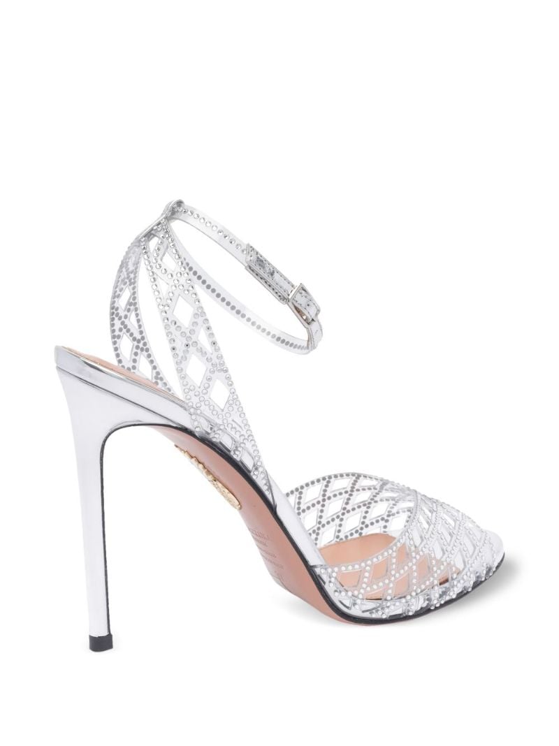 Silver 105mm Lumiere Sandals